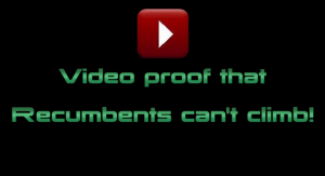 Recumbents can't climb Video proof