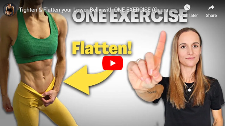 Tighten & Flatten your Lower Belly with ONE EXERCISE